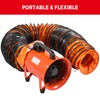 Happybuy 25ft PVC Flexible Duct Hose for 10" Utility Blower