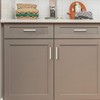 Ravinte 10 Pack Solid Brushed Nickel Kitchen Cabinet Handles Cabinet