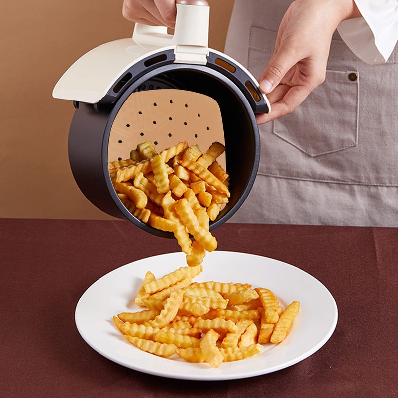 Air Fryer Liners, 200Pcs Square, 8.5 Inch Perforated Parchment Paper
