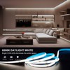 Euiyi COB LED Strip Lights 16.5ft, 6500K Daylight White Dimmable,