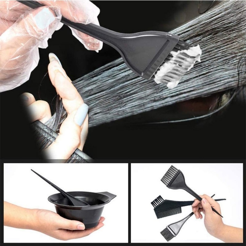 Professional Hair Dye Application Kit, 4-Piece Set with Mixing Bowl