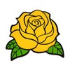 Pinsanity Yellow Rose Enamel Lapel Pin