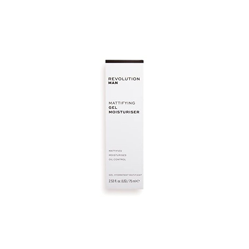 Revolution Man, Mattifying Gel Moisturiser, 75ml