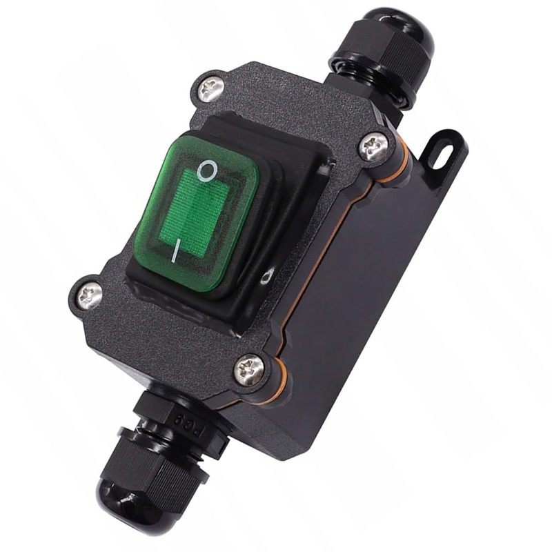 aikoolwer IP67 Waterproof Inline Cord Switch ON/Off 20A 250V 16A