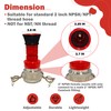 ZYfire Fire Hose Nozzle - 2" NPSH Heavy Duty Fire