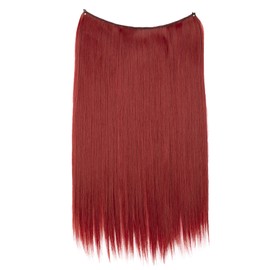 CAISHA 20" 1 Weft Extension With Elastic Band Hair Extensions Hairpiece Straight Red E118