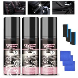 Car Interior Cleaner, 100ml Polishing Cleaner car Interior, Car Interior Detailer and Cleaner, Interior Detailer Spray, Vehicle Interior Polish, (3pcs)