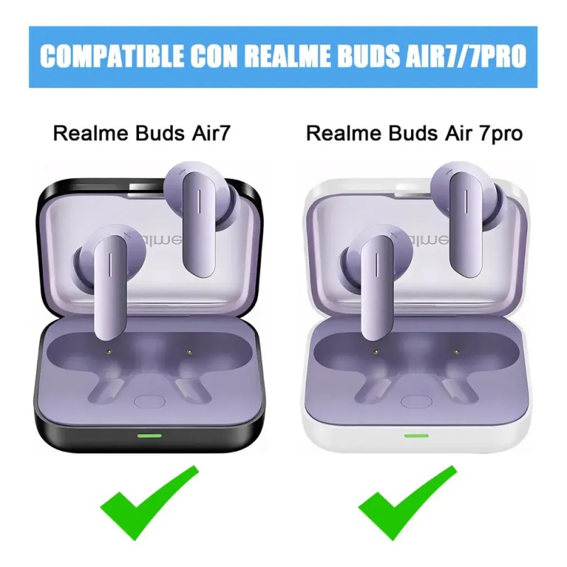 Luchefat Funda Protector Para Realme Buds Air 7 / 7