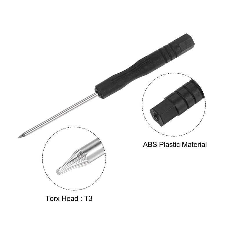 sourcing map Mini Torx Screwdriver T3 Star Head for Watch