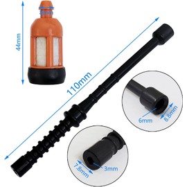 2 Sets Fuel Line Hose with Fuel Filter Chainsaw Replacement Accessories Compatible with Stihl 026