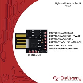 AZDelivery Digispark Rev.3 Kickstarter