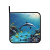 YYHWHJDE Ocean Underwater Dolphin Fish Printing Oven Mitts and Pot