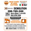 ITK Xtreme Demolition Framing Blade, 24 Teeth, 1.2mm Thickness, for