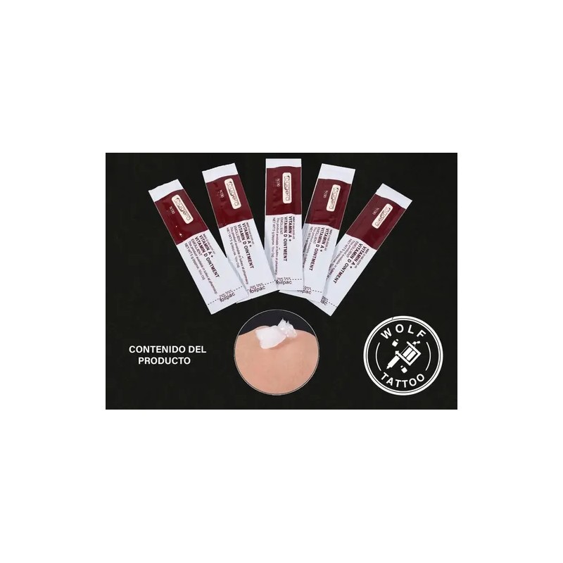 Crema Fougera Vitamina A D Tatuaje Microblading 100 Pzs