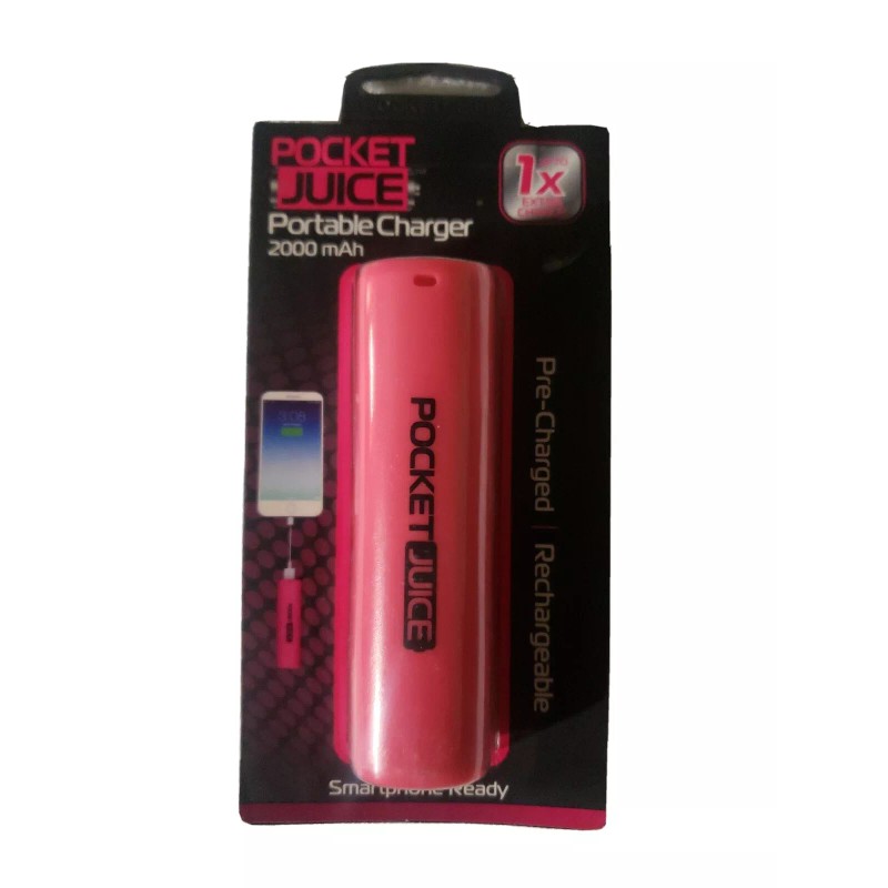 Universal Tzumi Pocket Juice Rechargeable, Ready to Use Portable 2000