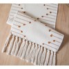 Boho Table Runner 13 x 60 Inch Long Natural Cotton