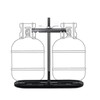 RVPNR RV Dual Propane Tank Cylinder Rack for Camper and