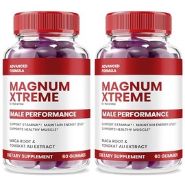 (2 Pack) Magnum Xtreme – Ultra Potency Gummies with a Premium Natural Blend to Help Support Lasting Energy, Active Body & Daily Performance, MagnumXtreme Easy-to-Chew Gummys (120 Gummies)