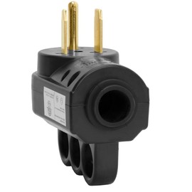 DEALTUS 2-in-1 Nema 6-50P/6-30P Welder Plug, ETL Listed, 30A/50A 250V, Black, 3-Prong Male Plug