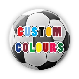 7 Today! 7th Birthday - Soccer Football Birthday Badge Badges Custom Team Colours - Large 76 mm