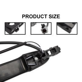 ZEALfix Door Handle Front Left Driver Side Outer Compatible with Nissan Juke F15 2010-2022 Black 80644-1FA5A 80644-3WC2A 80640-3WC2A