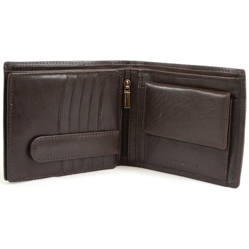 Men's Soft Leather Wallet With Multiple Card Slots and Pockets