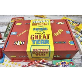 RETRO CANDY YUM ~ 1956 69th Birthday Gift Box Nostalgic Mix from Childhood for 69 Year Old Man or Woman Born 1956 Jr