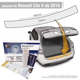 Lackschutzshop - Fit Paint Protection Film Compatible with Bumper Protection Suitable for Renault Clio V from 2020 - Transparent 150µm