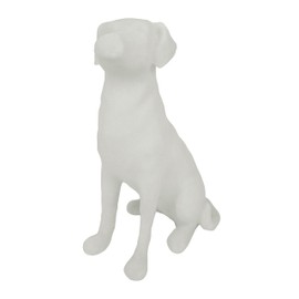 The Labrador Sculpture 11.5x7x5.5 inches, Dog Statues for Home Decor Accents, White Lab Retriever Figurines, Suitable for Coffee Table, Home Office Entryway, Housewarming Birthday Gifts, Dog Lovers