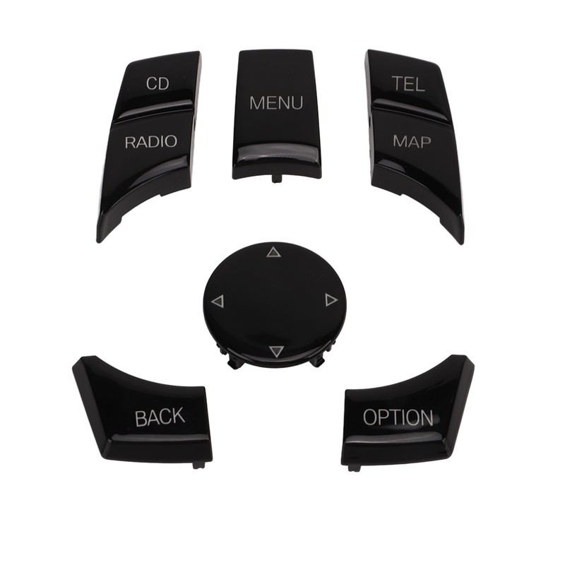 6pcs Multimedia Control Button Multifunction Piano Black Plug and Play