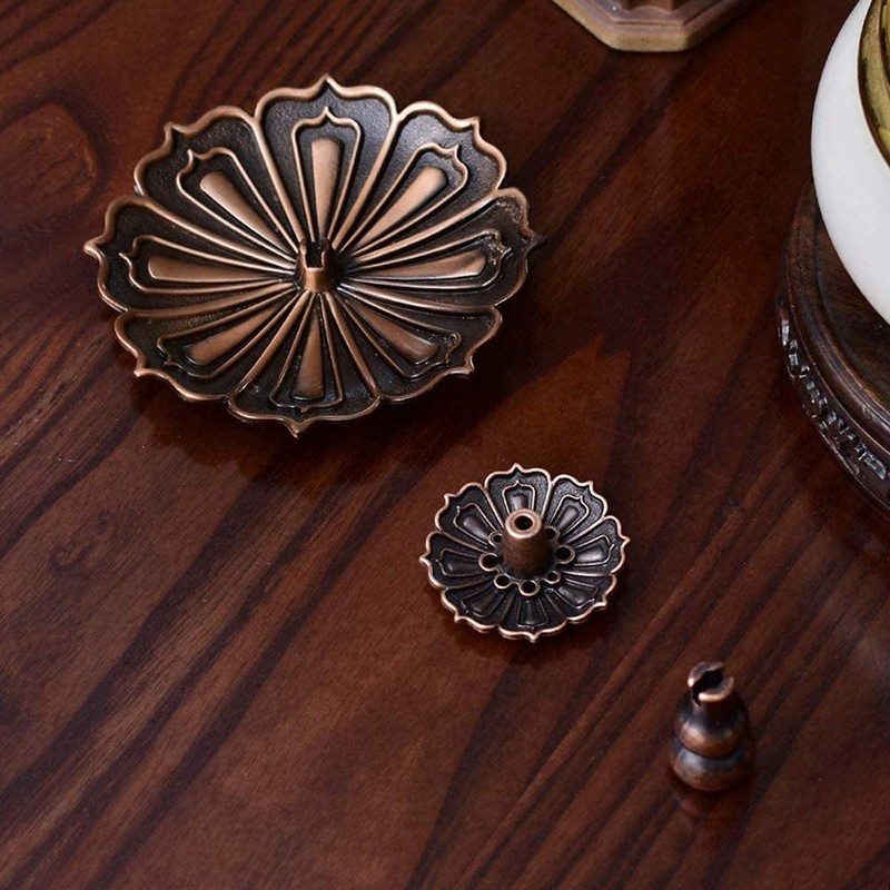 ANCLLO 3 in 1 Lotus Stick Incense Burner and Cone