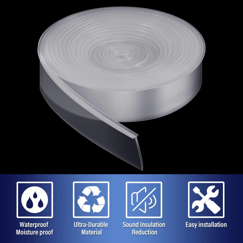 Treela Swing Doors Bathroom Seal 108 Inch Shower Door Strip