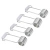 Spring Hinge Door Closer, Easy Installation 4 PCS Self Closing
