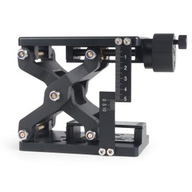 RATTMMOTOR HTZ120 Z-Axis Lifting Platform, Rotation Positioning Stage Manual Slide Table Z Trimming Platform Cross Roller High Precision Lifting Marking Working Table (60mm)