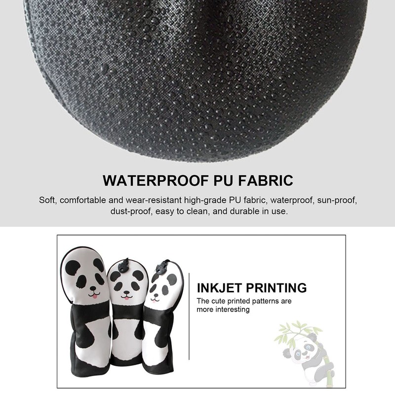 EVTSCAN Plush Golf Head Covers, 1 Pcs Panda Shape, Golf