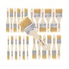 Bates- Natural Bristle Brush Set - Assorted Sizes, 24 Pack,