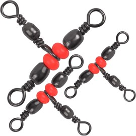 25PCS Fishing Swivel 3 Way Triple Swivels T-Shape Fishing Barrel Swivels Line Connector Tackle Accessories for Saltwater Freshwater Fishing Gear (2 * 4-95LB - 25pcs)