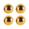 Laroal 4 Pcs Golden Golf Ball, Practice Balls Gold Plating