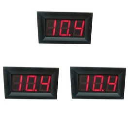 KKHMF 3pcs Red DC3.2V-30V Digital Voltmeter Applicable 6V 12V Electric Car Motorcycle "Domestic Delivery"