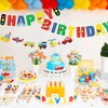 Transportation Happy Birthday Banners Car Bus Train Plane Ship Helicopter