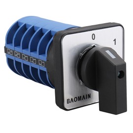 Baomain 660V 40A 0-1 On-Off Positions 20 Terminals Changeover Control Rotary SZW26-40/C10.5 Cam Switch