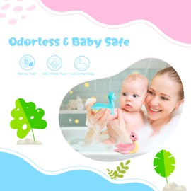 Baby Bath Thermometer Pregnancy and Baby Water Thermometer for Bathtub,Accurate and Quick Measure Dinosaurs Shape Bath Temperature Toy,Bule