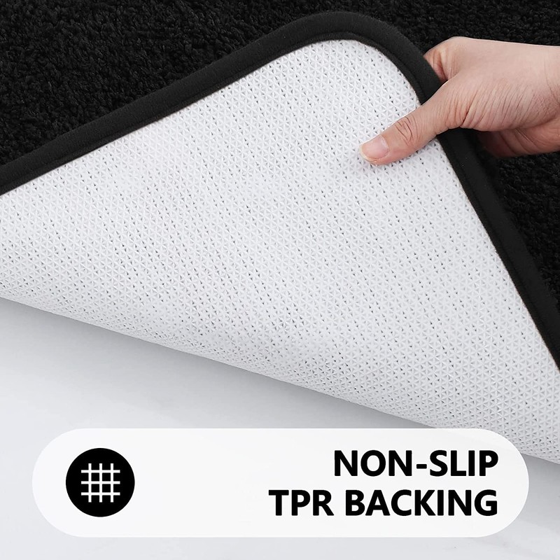 smiry Microfiber Bath Mat 40 x 60 cm, Non-Slip Super