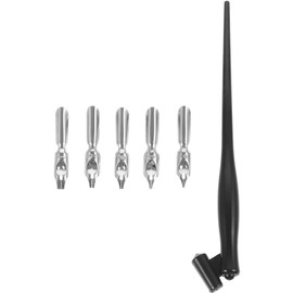 Operitacx Handmade Calligraphy Pen Set Dip Pen Gothic Art Flat Head Practice Writing