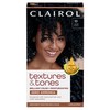 Clairol Textures & Tones Permanent Hair Dye, 1B Silken Black