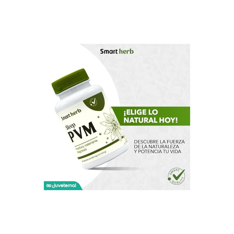 Smart Herb Paquete Sleep PVM, Suplemento Alimenticio, 2 Piezas (30