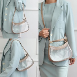 MKF Collection Shoulder Bag for Women, Crystal clear PVC Handbag Purse, Crossbody Bag by Mia K