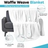 100% Cotton Blankets Throw Size for Bed - Waffle Weave