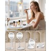 Travel Magnifying Makeup Mirror with Lights, Dual Sided 1X/40X, Foldable