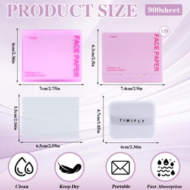 1000 pieces Natural lavender oil-absorbing tissues, special oil-absorbing tissues for oily skin, highly effective in absorbing oil, and easy to carry(Lavender)